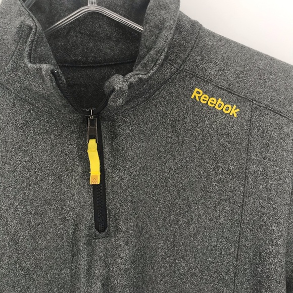 Reebok grey play warm quarter-zip pullover - Picture 3 of 8